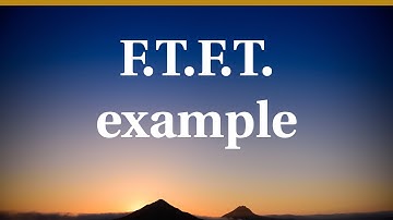 Example of Fundamental Theorem of Field Theory