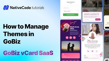 How to Manage Themes in GoBiz vCard SaaS Script | GoBiz vCard SaaS Admin Tour | NativeCode