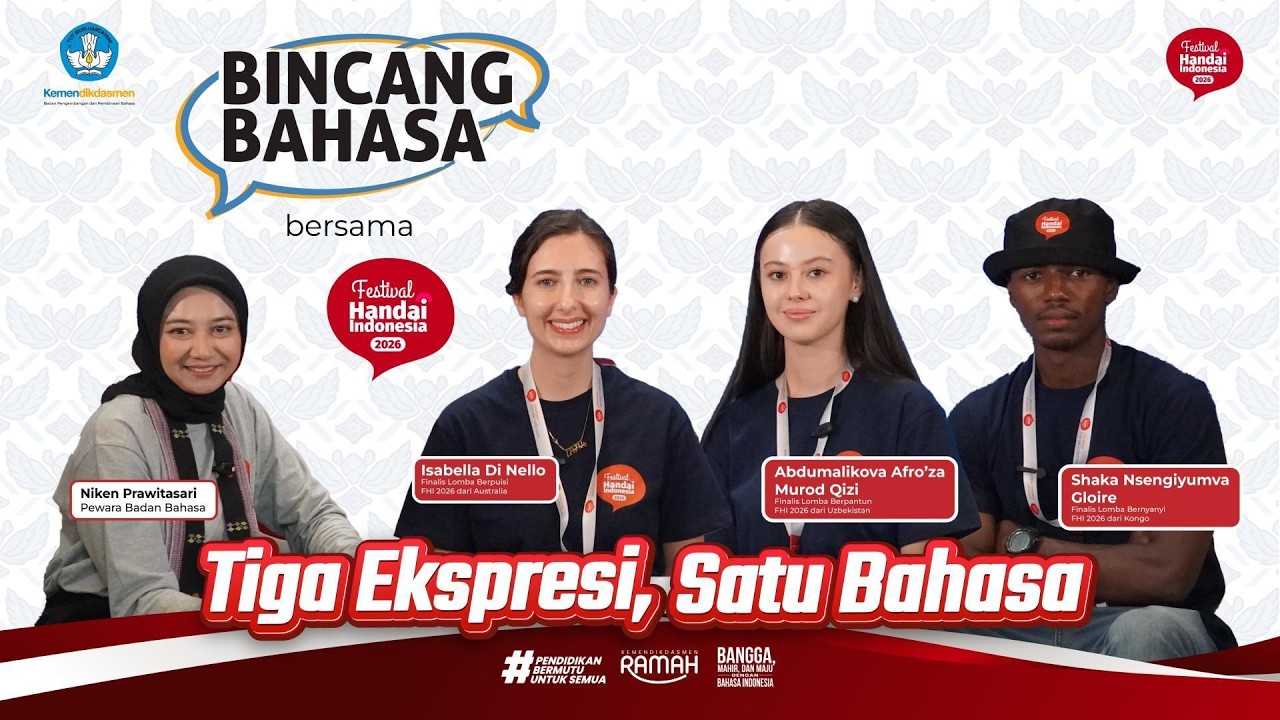 Siniar Bincang Bahasa bersama Festival Handai Indonesia 2026 "Tiga Ekspresi, Satu Bahasa"