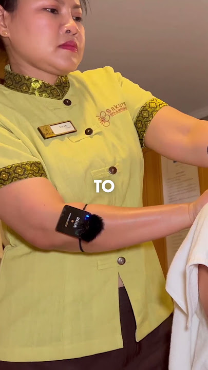 I Tried a Relaxing Thai Gold Oil Massage for Deep Sleep! #shorts