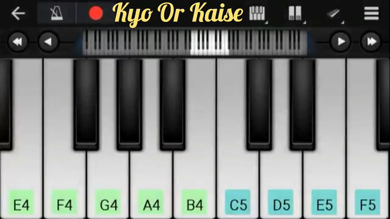 Haan Hasi Ban Gaye (Hamari Adhuri Kahani) Piano Notes ~ By Dev - YouTube