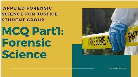 Forensic Science MCQ1 #AFSJ student group