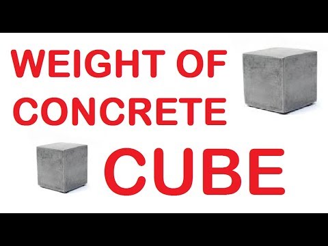 How to calculate concrete cube weight in KG by Learning Technology
