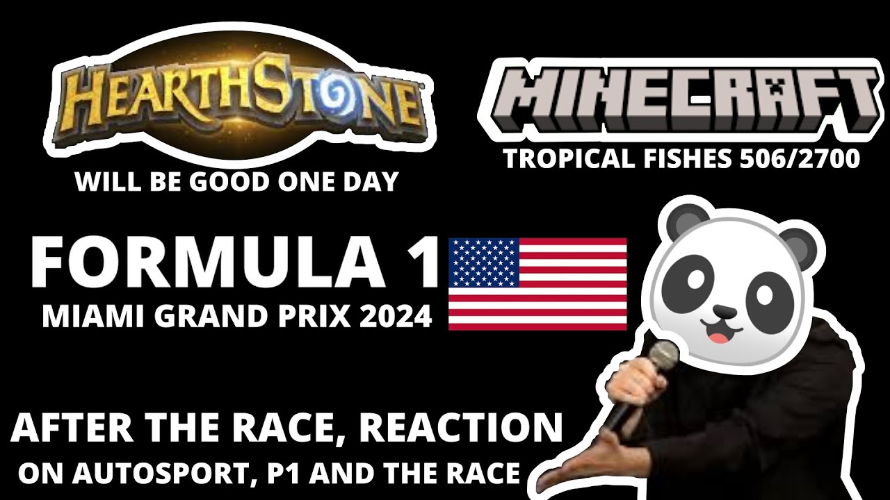Formula 1 After The Race, Reaction Time 💮🐼💮 Minecraft (506/2700 Tropical Fishes Catched)