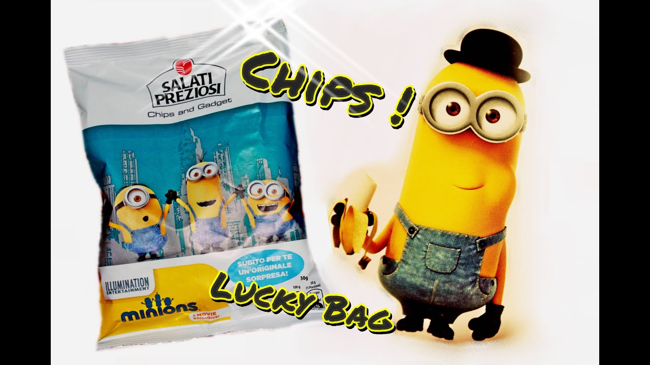 MINIONS CHIPS and GADGET SURPRISE Salati Preziosi 4K blind bag Minion  Stuart singing dancing ;) 