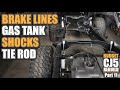 Jeep CJ5 Restoration Pt. 11 | Brake Lines, Tie Rod, Gas Tank, Bump Stops, and ProComp Shocks