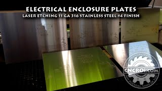 Electrical Enclosure Plates: 316SS #4 Finish