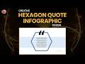 How to Create a Creative Hexagon Quote Infographic in PowerPoint? | Easy PPT Design Tutorial
