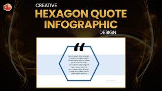 How to Create a Creative Hexagon Quote Infographic in PowerPoint? | Easy PPT Design Tutorial screenshot 5