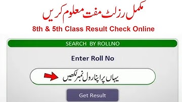 How to check 5th and 8th class result online today 31 March.
