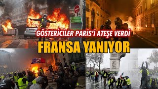 Fransa yanıyor: Göstericiler Paris'i ateşe verdi Resimi