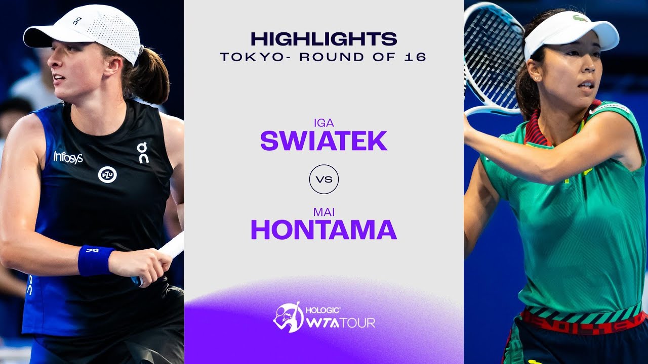 Iga Swiatek vs. Mai Hontama | 2023 Tokyo Round of 16 | WTA Match Highlights