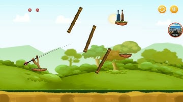 knock down bottles forest world level 28