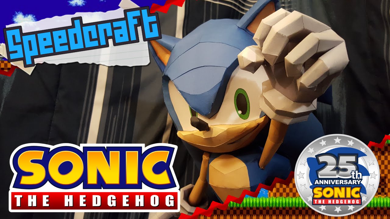 Sabi96 Papercraft Box: Sonic Adventure 2 Special Pt.1 - Sonic the Hedgehog