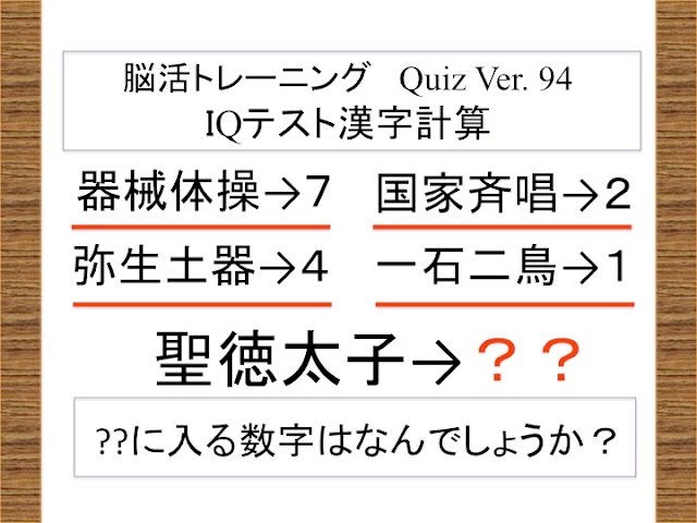 大人向けの算数クイズ