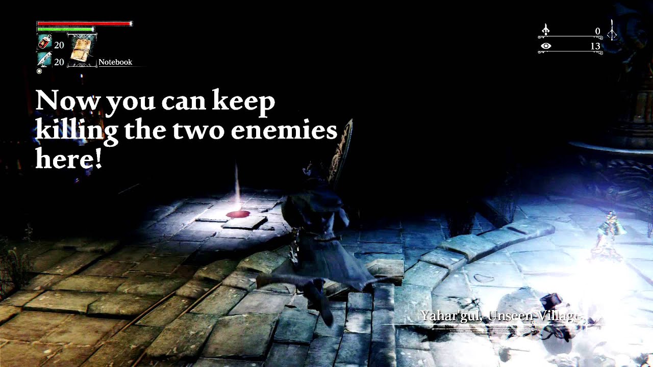 Bloodborne - Easy Farming Spot (Twin bloodstone shards, bloodstone ...