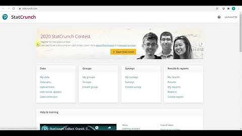 Open Data File in StatCrunch