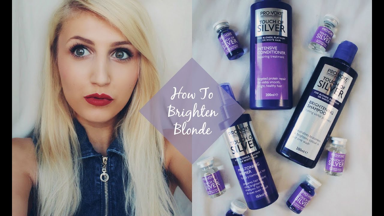 How To Lighten Brighten Blonde Hair Easily Ad YouTube