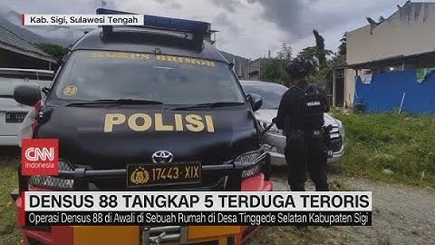 Densus 88 Tangkap 5 Terduga Teroris