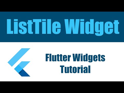 Flutter Widgets Tutorial -  ListTile Widget شرح