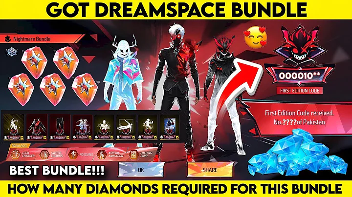Free Fire New Legendary Dreamspace Bundle 🤯🔥| Free Fire New Event | New Legendary Auction Event 🥵🔥 