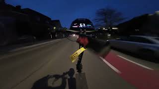 PART 2 of Doing Wheelies at Sunset on My E-Scooter Kukirin G4… Almost Crashed 😬