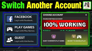 How To SWITCH ACCOUNTS in FC Mobile 24 | Play With 2 Accountsin Same Phone 📱| FC BELIEVER screenshot 5
