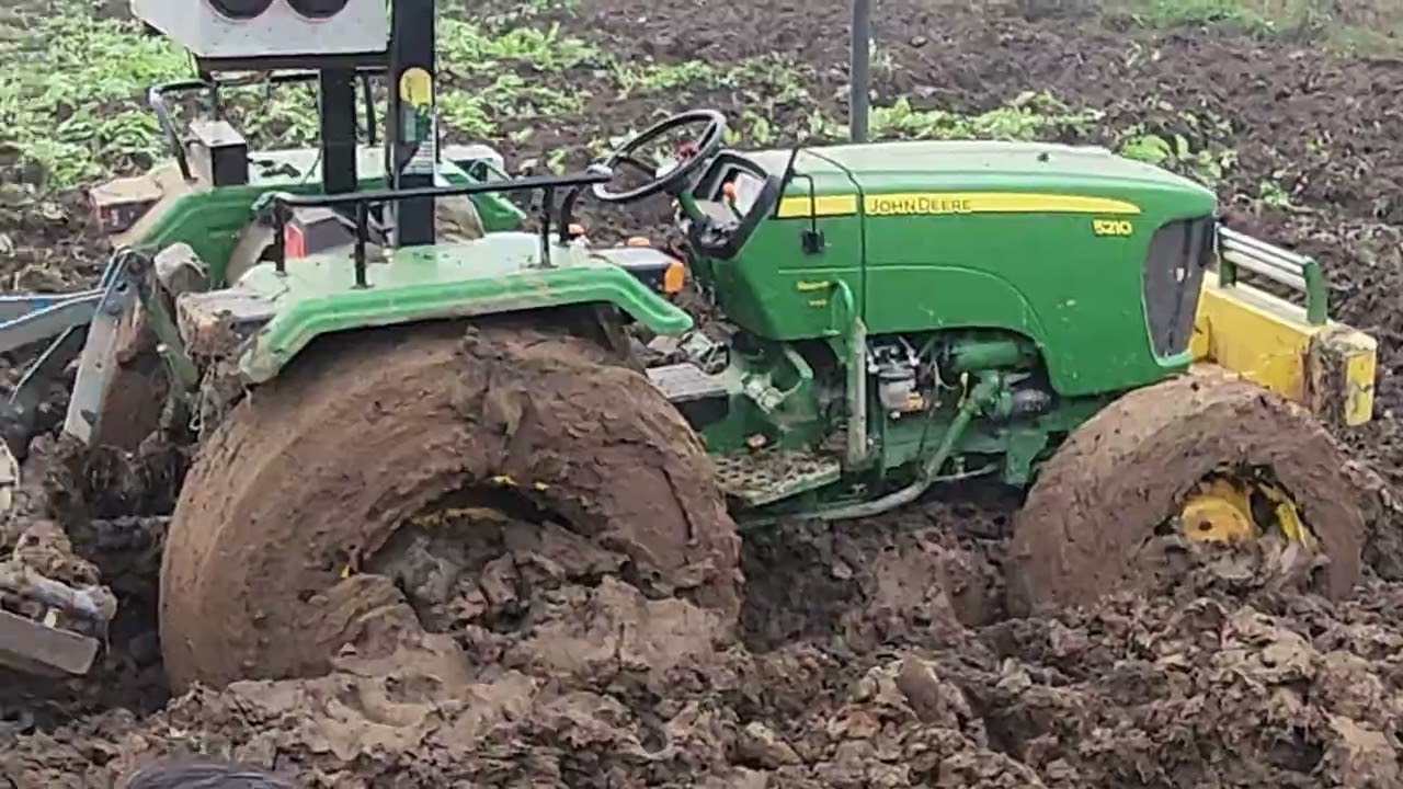 Tractor Power Test in Deep Ditch Swaraj 744 | johndree 5210 4*4| Jcb 3dx 