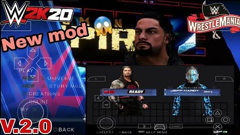 (4parts)😱 Wwe 2k20 PSP patch mod for gamernafz v2.0
