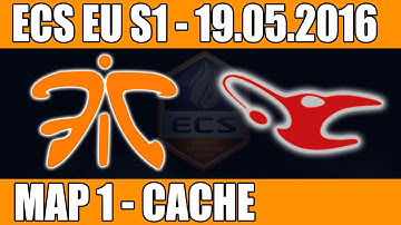 Fnatic vs Mousesports | Map 1 (Cache) ECS EU Season 1 2016 CS:GO Week 5 (19.05.2016)