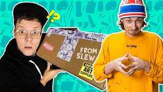 SABOTAGE! Another Artist Sends Me MYSTERY SUPPLIES I Have to Art With! (ft. SLEW)