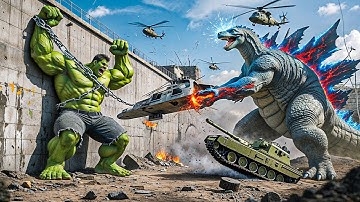 BLUE HULK vs RED HULK EPIC BATTLE! part 7.0 However, GODZILLA Unexpected SAVE Changes Everything!