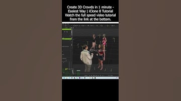 Create 3D Crowds in 1 minute - Easiest Way | iClone 8 Tutorial #crowd #iclone #tutorial #3danimation