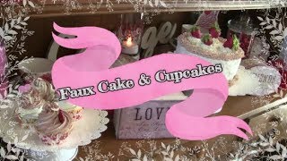 Valentine DIY #5  How To Make Fun And Easy Faux Cake & Cupcakes !!