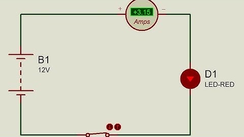 proteus circuit led measure Ammeter