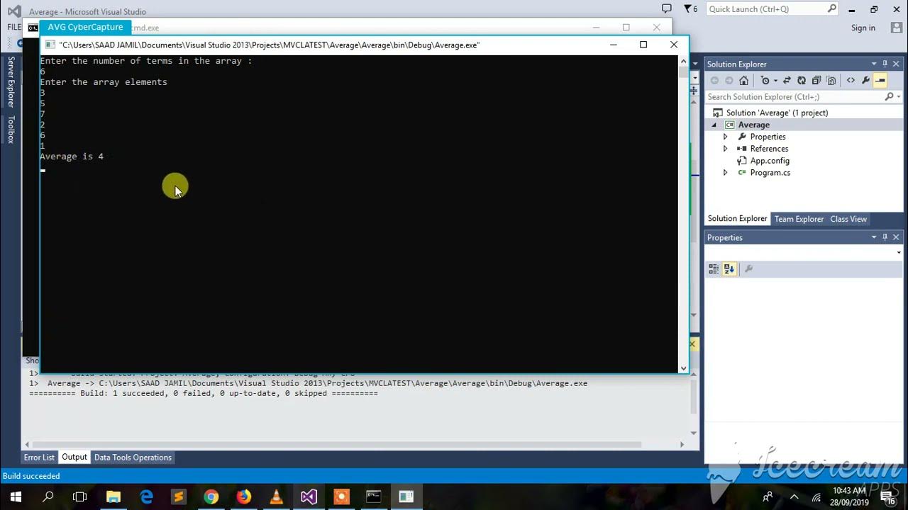 C# Program to Compute Average for the Set of Values - YouTube
