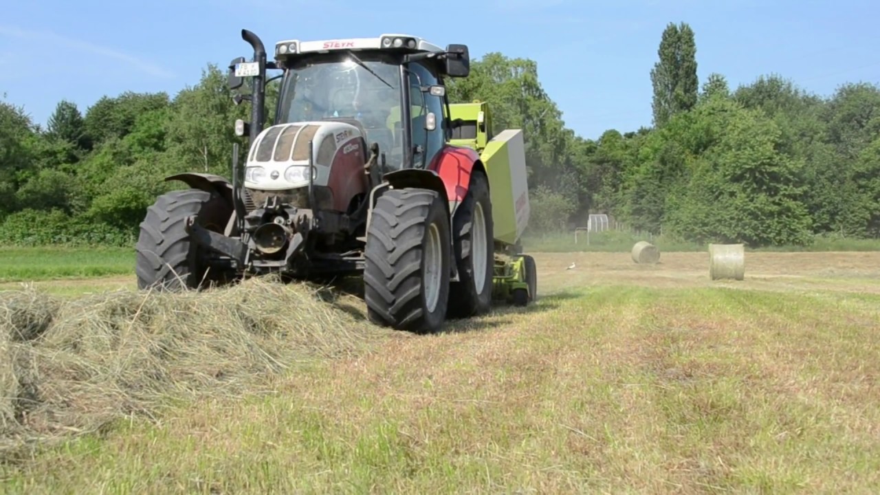 1.Schnitt 2017 | Heuernte | Steyr Traktor
