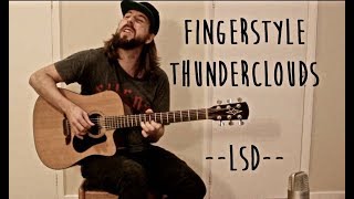Thunderclouds (LSD) fingerstyle solo guitar. chords