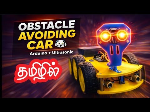 Obstacle Avoiding Robot Car Using Arduino | Full Tutorial 🔥 Tamil DIY