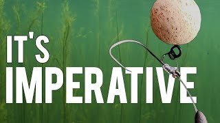 Learning how your chod rig and leader behave in weed. Underwater footage. 