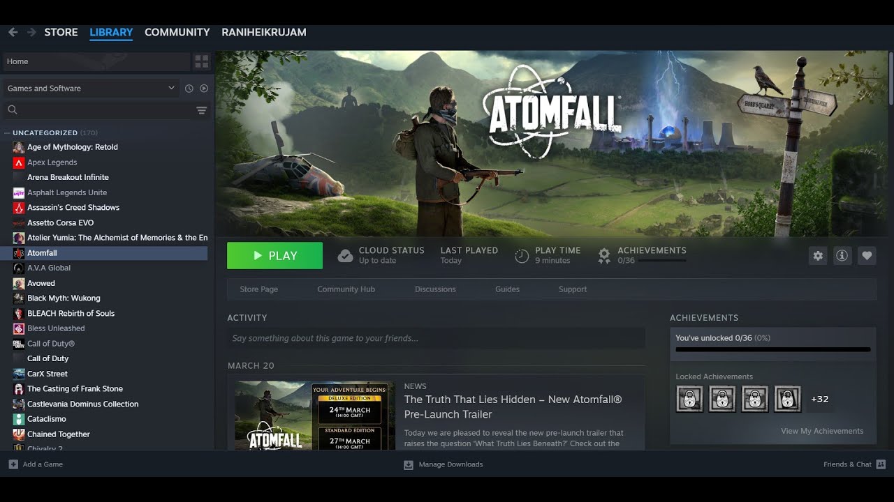 Fix Atomfall Black Screen Issue On PC