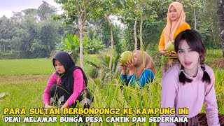 WOOW...SECANTIK INI KEMBANG DESA‼️BIDADARI DESA AKTIVITAS DI SAWAH HABIS PANEN PADI