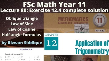 FSc Math Part 1 Lec 80 Exercise 12.4 full solution |eLabRary| Sine Cosine and Half angle formulas