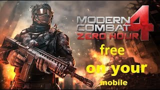 Modern combat zero hour free download and install on your android Mobile screenshot 5