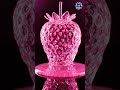 Infinite Crystal Strawberry Melt Loop 🍓✨ | Satisfying AI ASMR #ASMR #Satisfying #LoopVideo #shorts