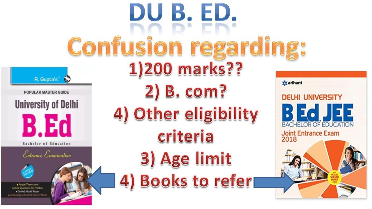 D.U B.Ed 2020 admission Confusion and doubts || Delhi University ||Bachelor of Education DU B.Ed