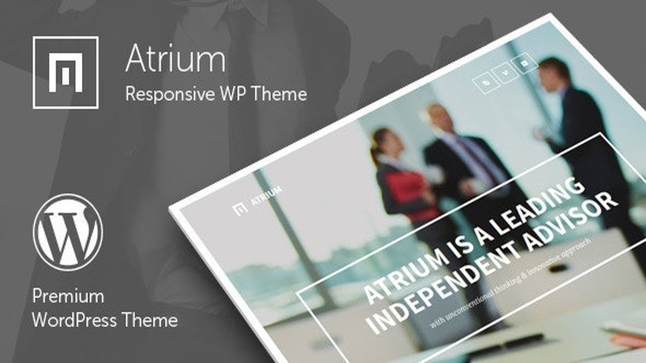 Atrium - Finance Consulting Advisor WordPress Theme Free Download - YouTube