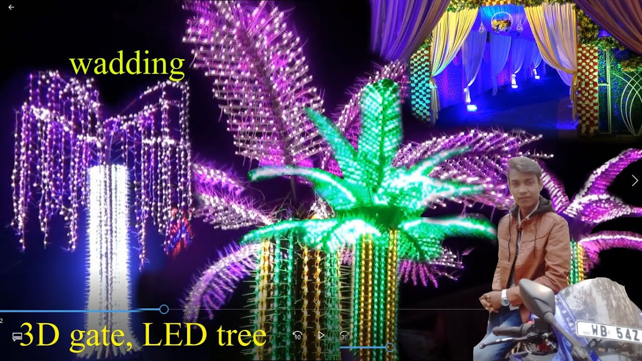 8D What is a LED Christmas tree How do you put LED lights on a tree All for sal 3D gate YouTube
