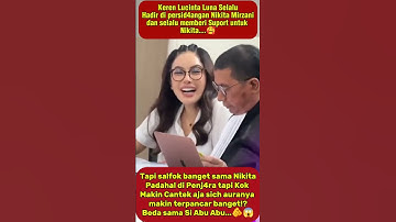 Di Tengah Sidang R!cuh, Lucinta Luna Tetap Beri Semangat untuk Nikita Mirzani! #nikitamirzani