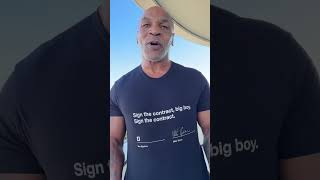 “SIGN THE CONTRACT BIG BOY” Mike Tyson SENDS MESSAGE TO JAKE PAUL screenshot 2